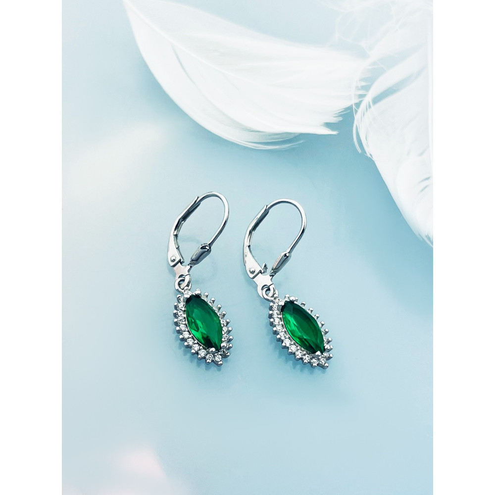 copy of Złote kolczyki przecinki z cyrkoniami