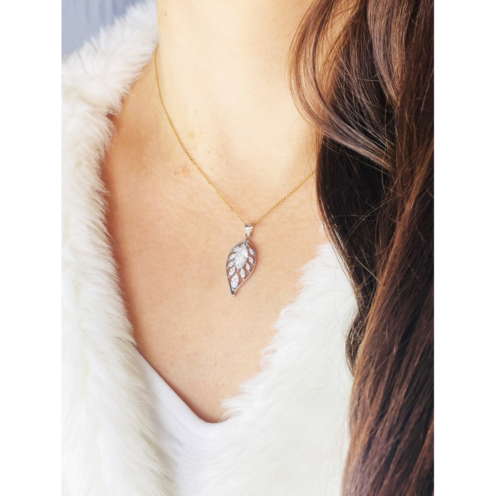 copy of Złoty wisiorek zawieszka rozeta ażurowa