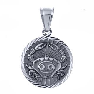 Srebrna zawieszka wisiorek znak zodiaku rak