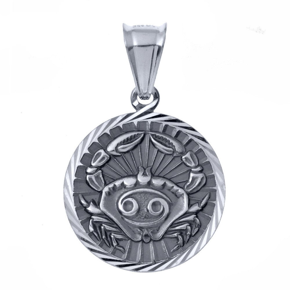 Srebrna zawieszka wisiorek znak zodiaku rak