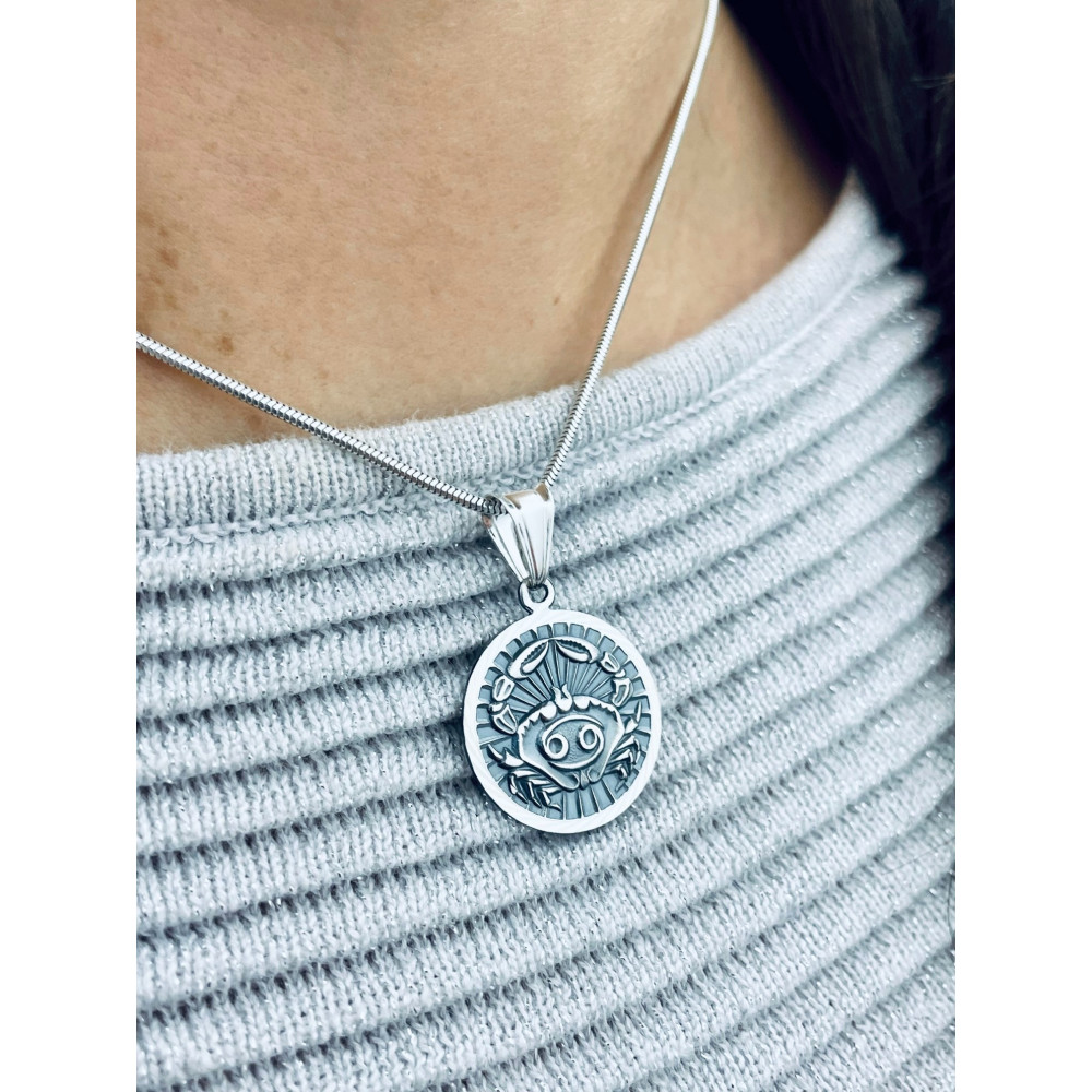 copy of Złota zawieszka wisiorek znak zodiaku rak