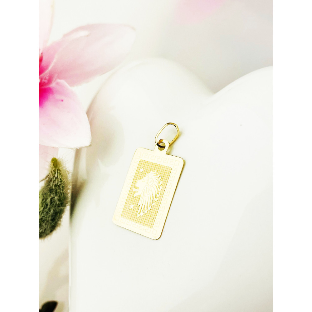 copy of Złoty wisiorek zawieszka rozeta ażurowa