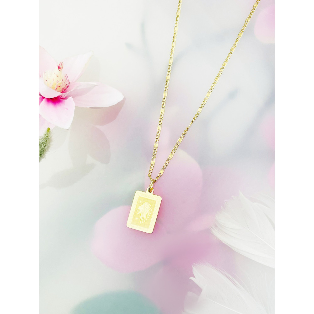 copy of Złoty wisiorek zawieszka rozeta ażurowa