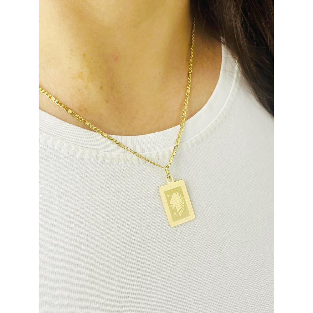 copy of Złoty wisiorek zawieszka rozeta ażurowa