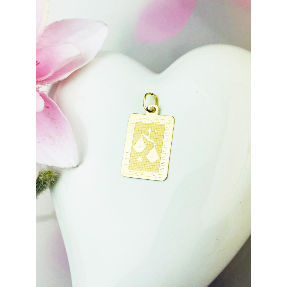 copy of Złoty wisiorek zawieszka rozeta ażurowa