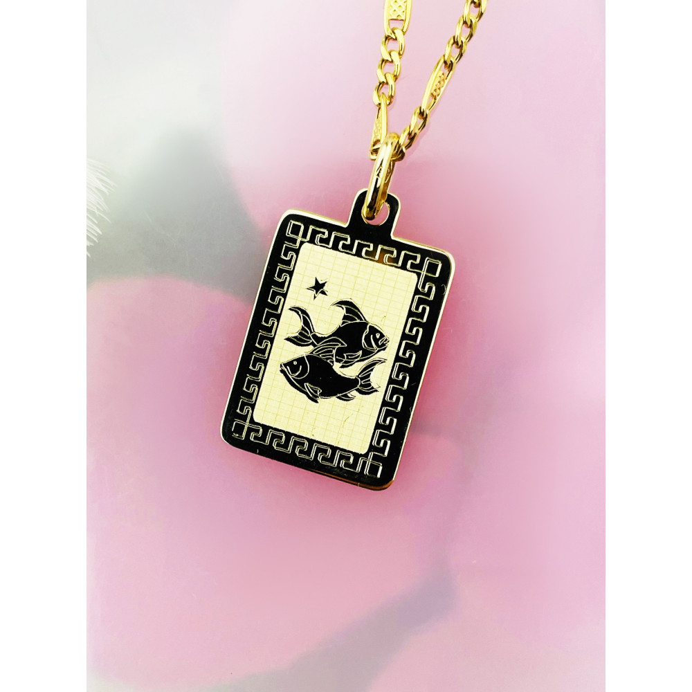 copy of Złoty wisiorek zawieszka rozeta ażurowa