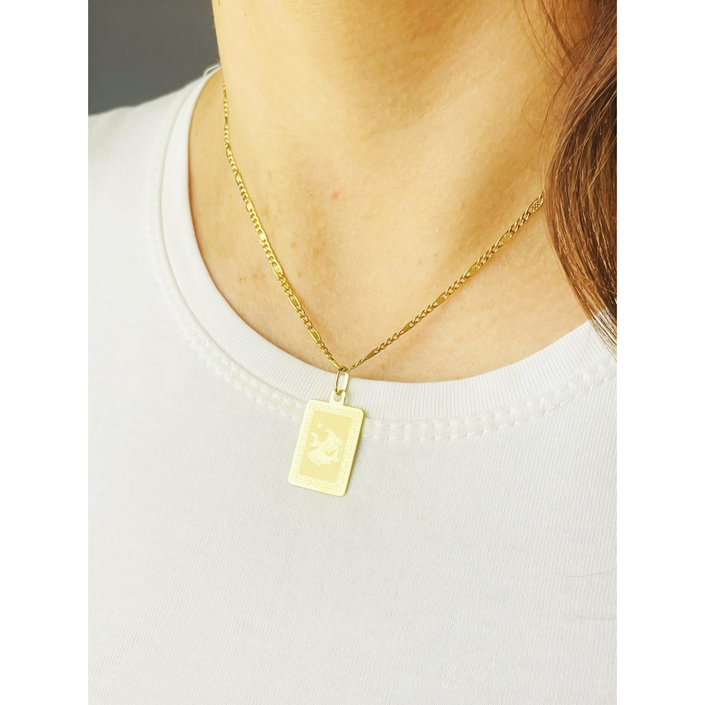 copy of Złoty wisiorek zawieszka rozeta ażurowa