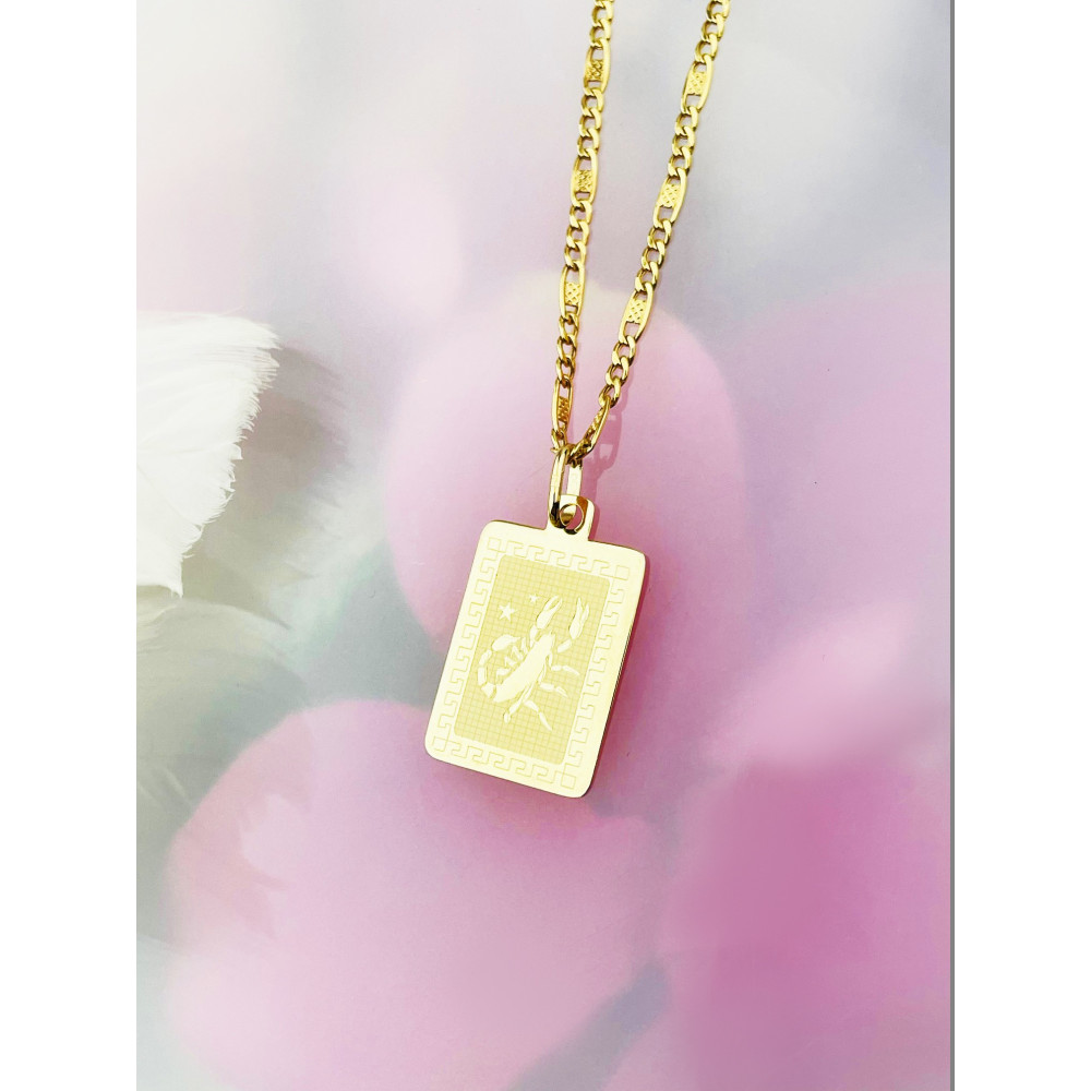 copy of Złoty wisiorek zawieszka rozeta ażurowa