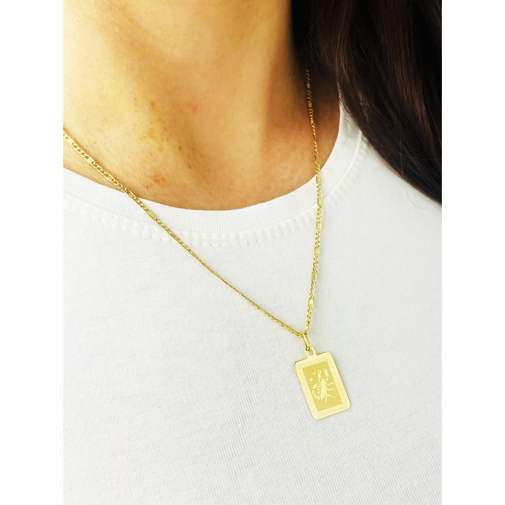 copy of Złoty wisiorek zawieszka rozeta ażurowa