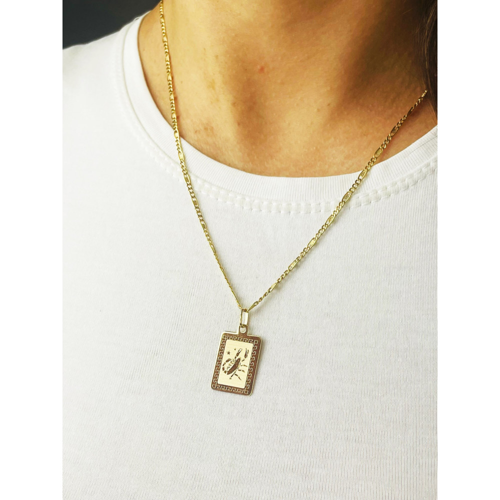 copy of Złoty wisiorek zawieszka rozeta ażurowa