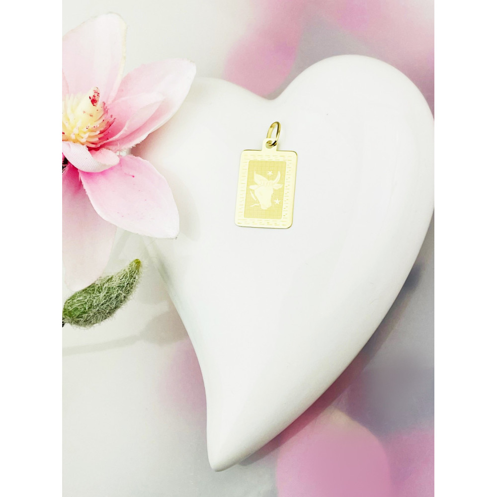 copy of Złoty wisiorek zawieszka rozeta ażurowa