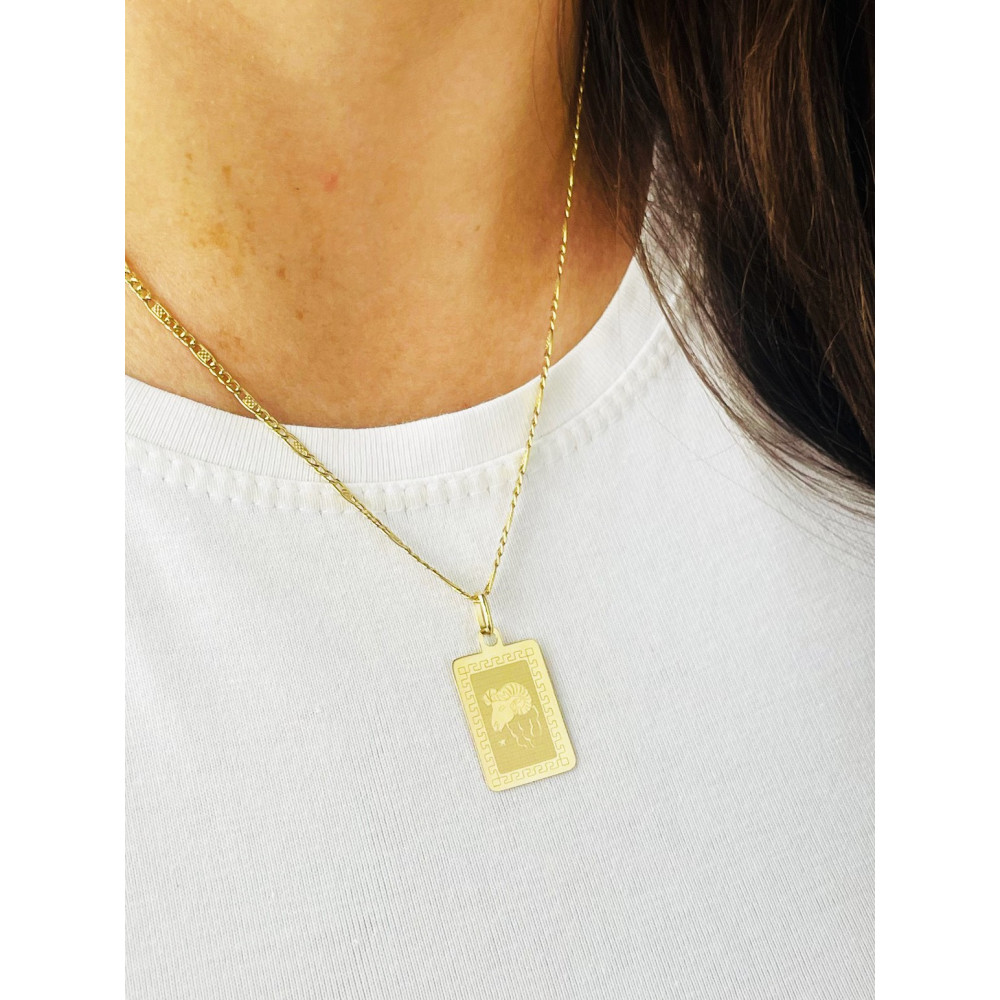 copy of Złoty wisiorek zawieszka rozeta ażurowa