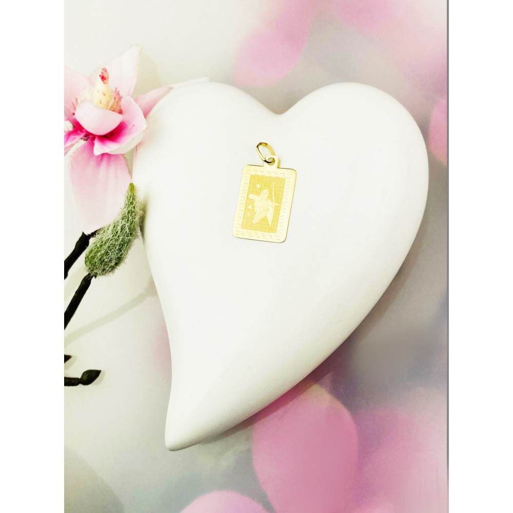 Goldanhänger Gelbgold griechisches Muster Sternzeichen Tierkreiszeichen Schütze Horoskop Kettenanhänger