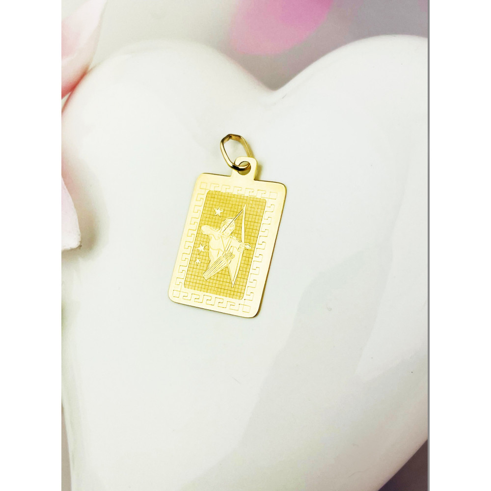 copy of Złoty wisiorek zawieszka rozeta ażurowa