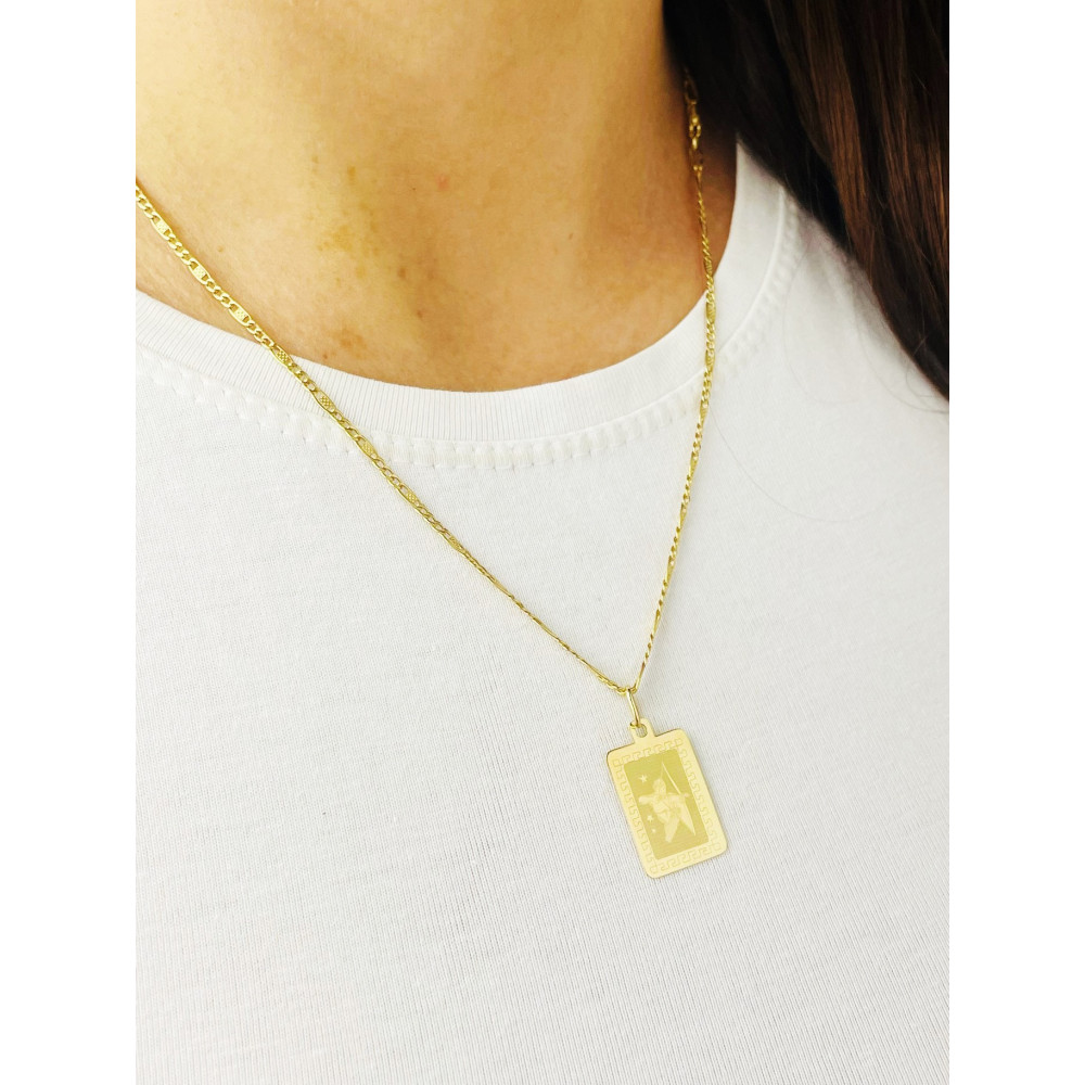 copy of Złoty wisiorek zawieszka rozeta ażurowa