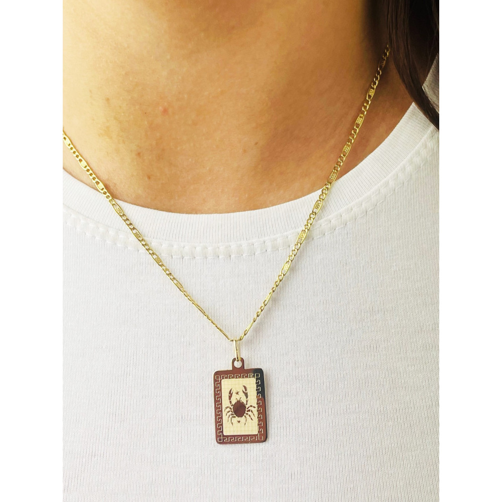 copy of Złoty wisiorek zawieszka rozeta ażurowa