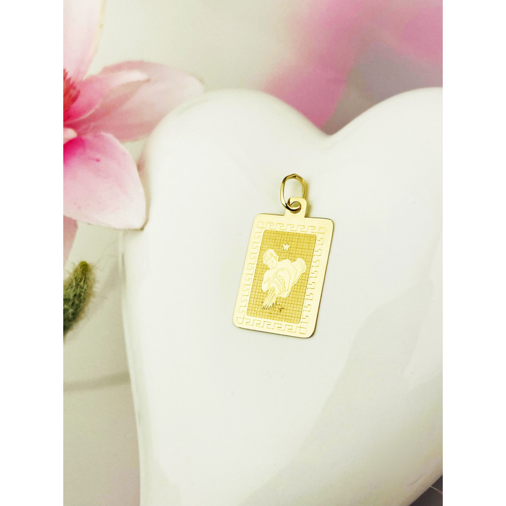 copy of Złoty wisiorek zawieszka rozeta ażurowa