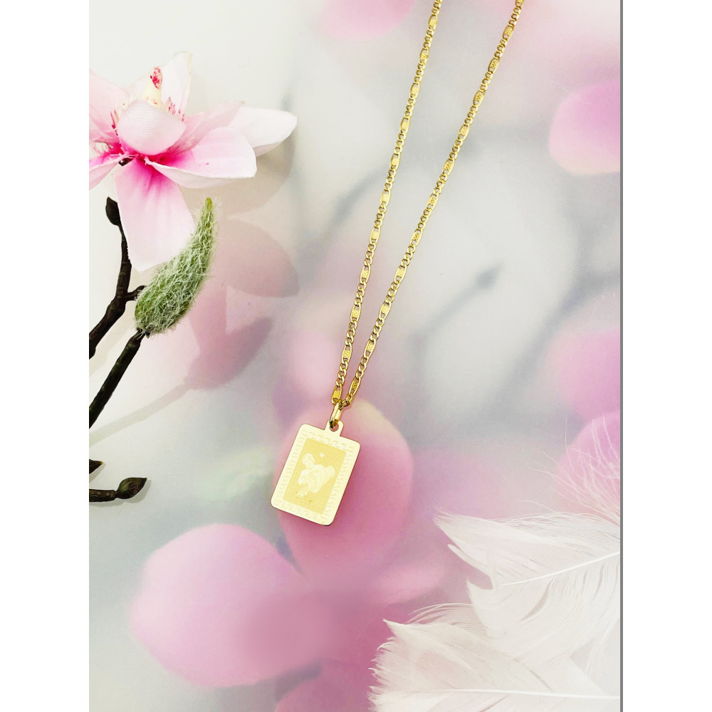 copy of Złoty wisiorek zawieszka rozeta ażurowa