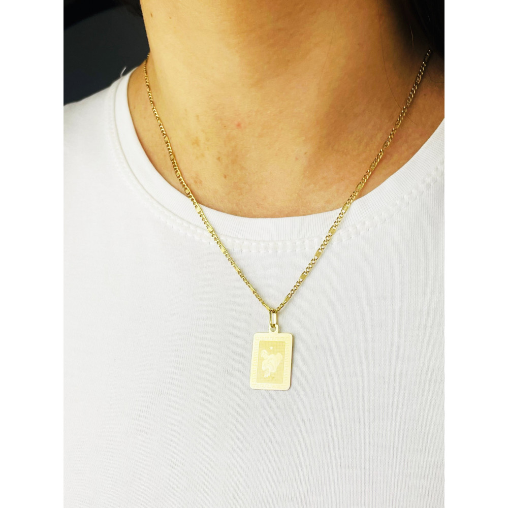 copy of Złoty wisiorek zawieszka rozeta ażurowa