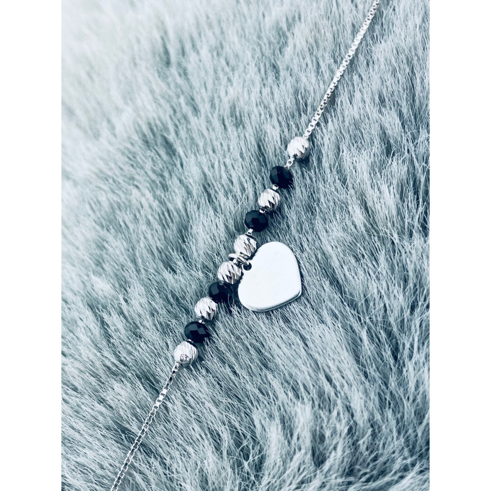 copy of Złota bransoletka celebrytka serce nieskończoność