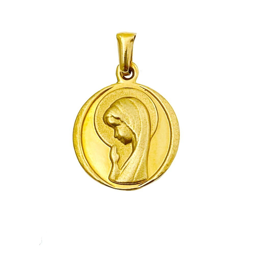 Złoty Medalik Zawieszka Matka Boska Fatimska