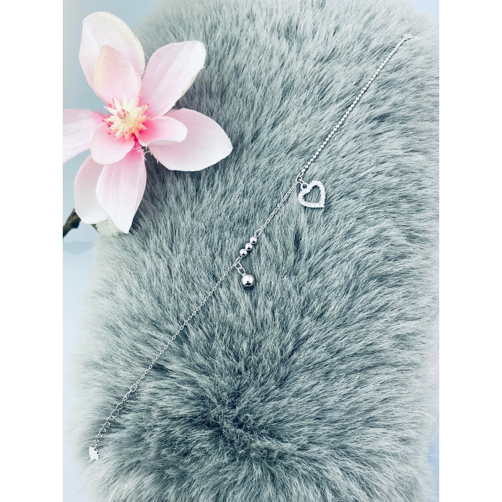 Herz Armband 925 Silber mit Zirkonia Damen