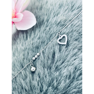 Herz Armband 925 Silber mit Zirkonia Damen