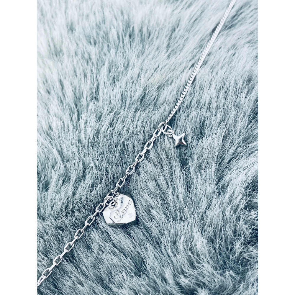 Herz Armband 925 Silber Damen