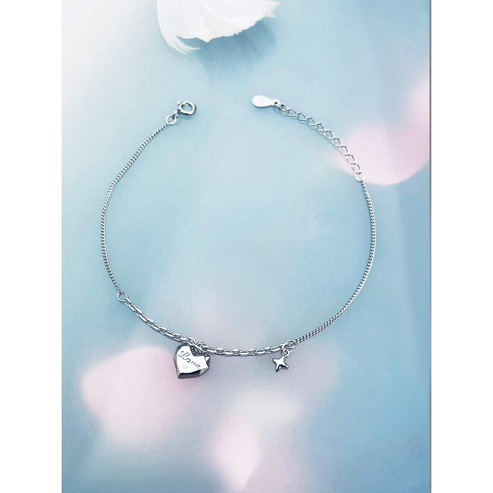 Herz Armband 925 Silber Damen