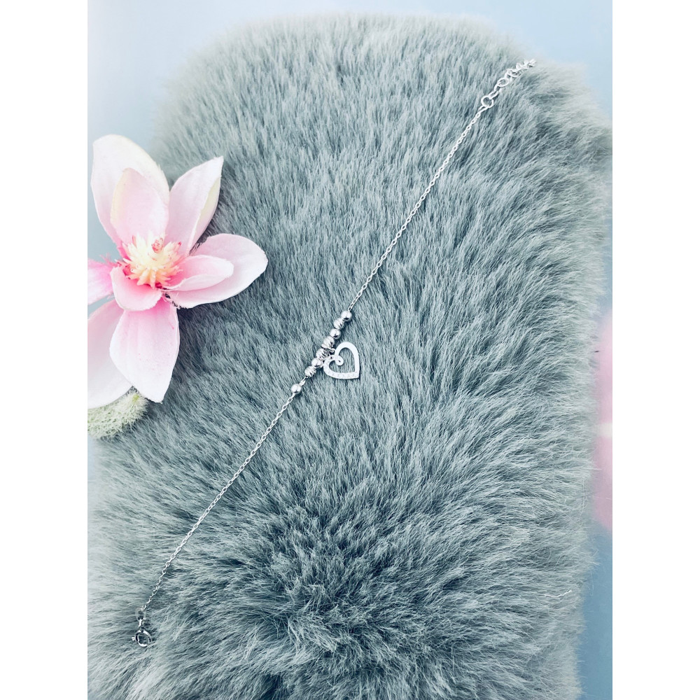 copy of Złota bransoletka celebrytka serce nieskończoność