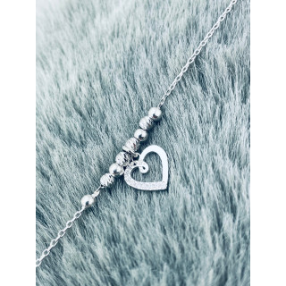 Herz Armband 925 Silber mit Zirkonia Damen