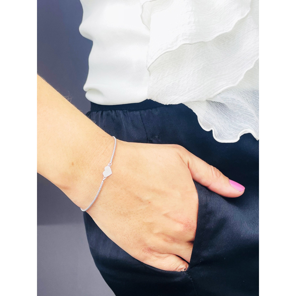 Herz Armband 925 Silber Damen