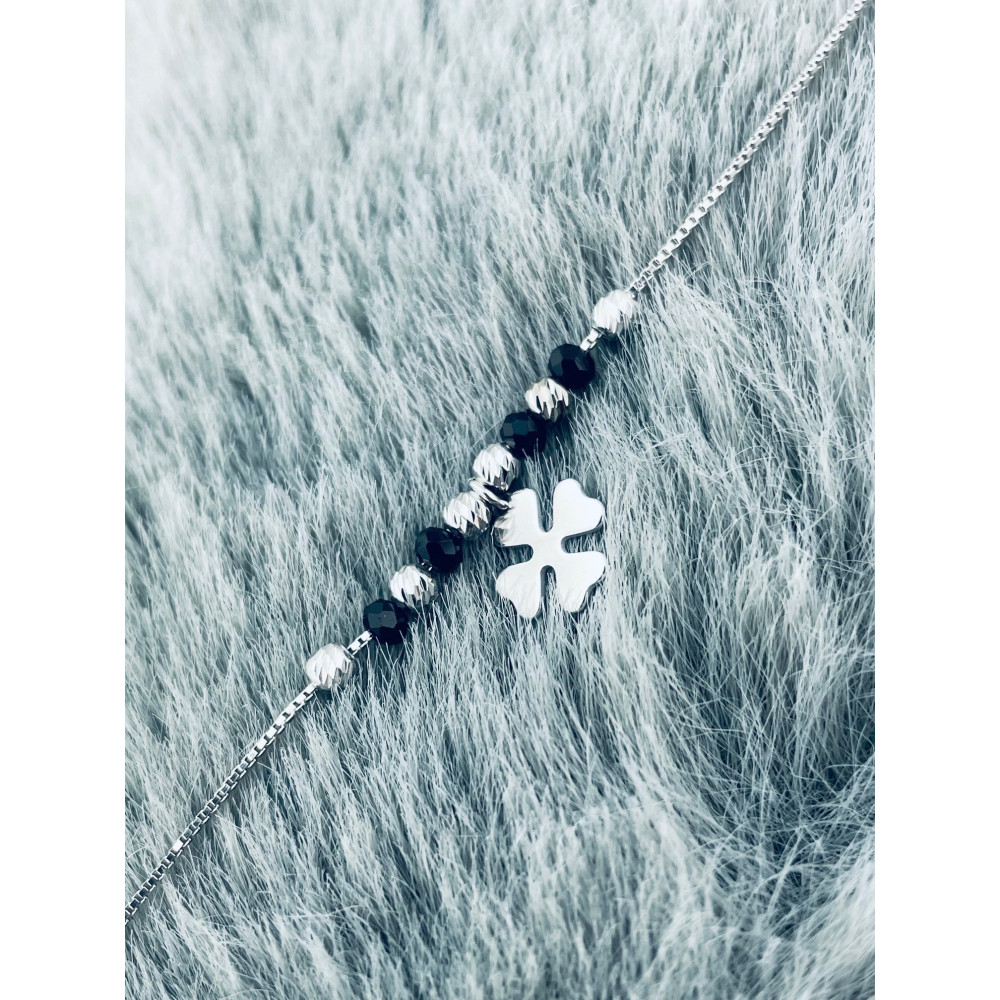 Złota bransoletka celebrytka serce nieskończoność