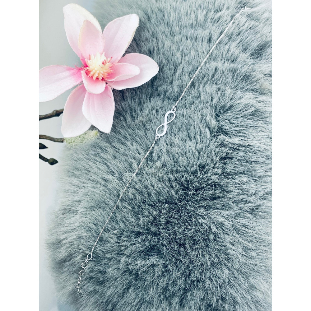 copy of Złota bransoletka celebrytka serce nieskończoność