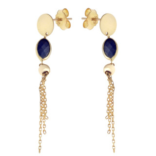 Złote kolczyki wiszące