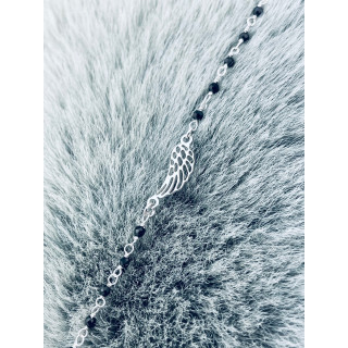 Flügel Armband 925 Silber mit Spinell Damen