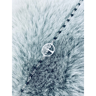 Baum Armband 925 Silber mit Spinell Damen