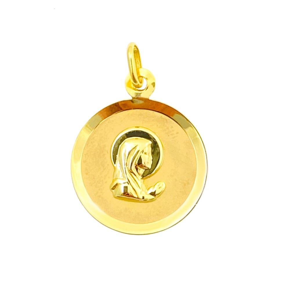 Złoty Medalik Zawieszka Matka Boska Fatimska