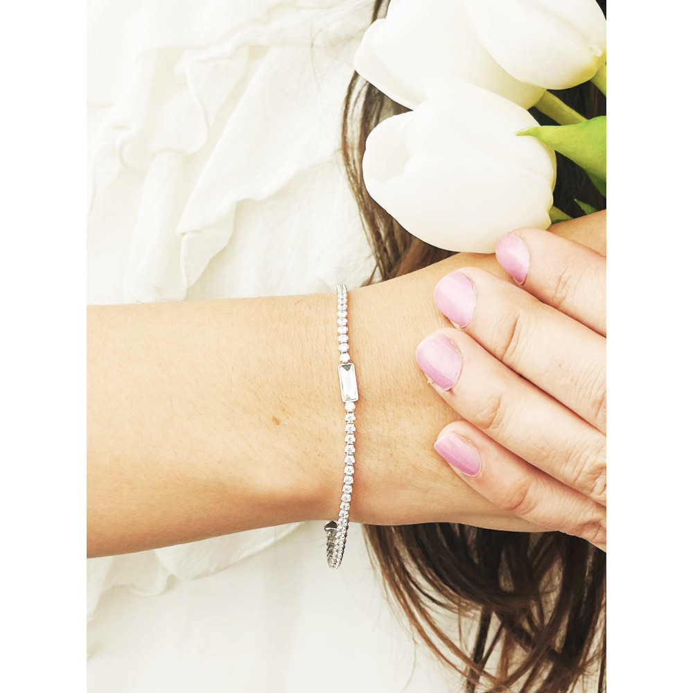 Armband 925 Silber mit Zirkonia Damen