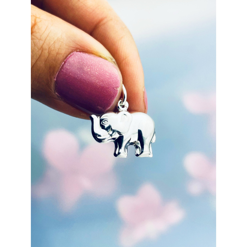 925 Silber Anhänger Elefant Kettenanhänger Singapore Magic