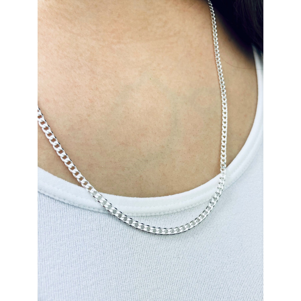 Srebrny łańcuszek pancerka