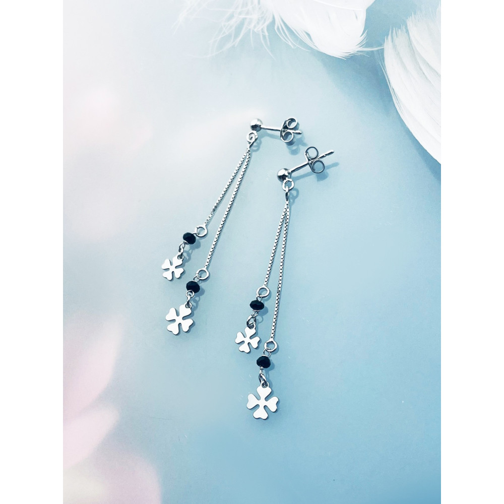 copy of Złote kolczyki przecinki z cyrkoniami