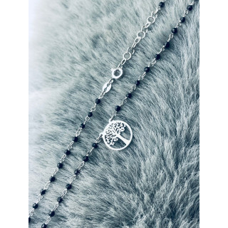 Baum 925 Silber Halskette mit Spinel Halsband Damen