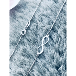 Infinity 925 Silber Halskette Halsband Damen