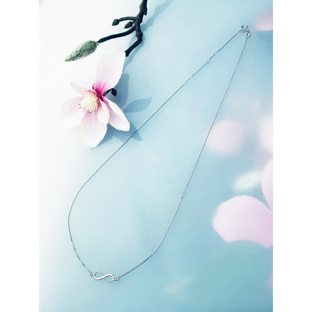 Infinity 925 Silber Halskette Halsband Damen