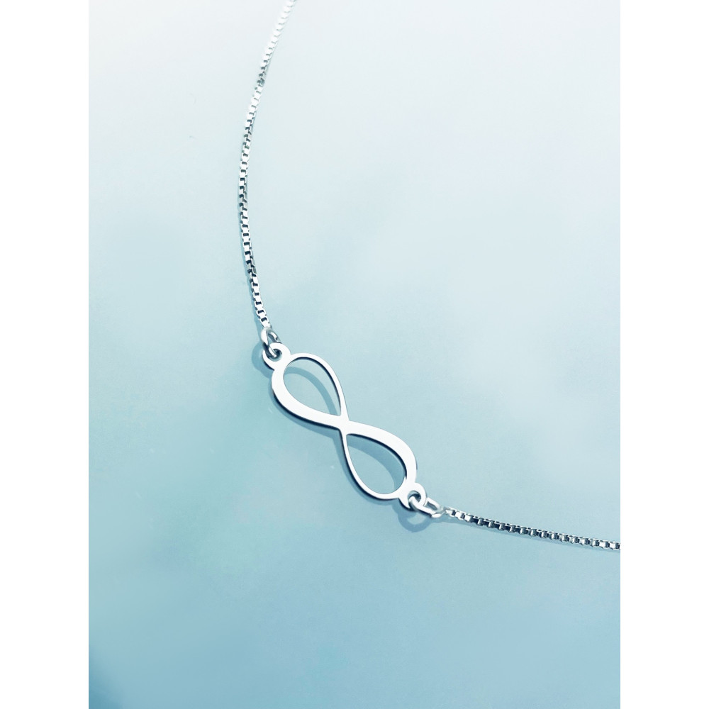 Infinity 925 Silber Halskette Halsband Damen