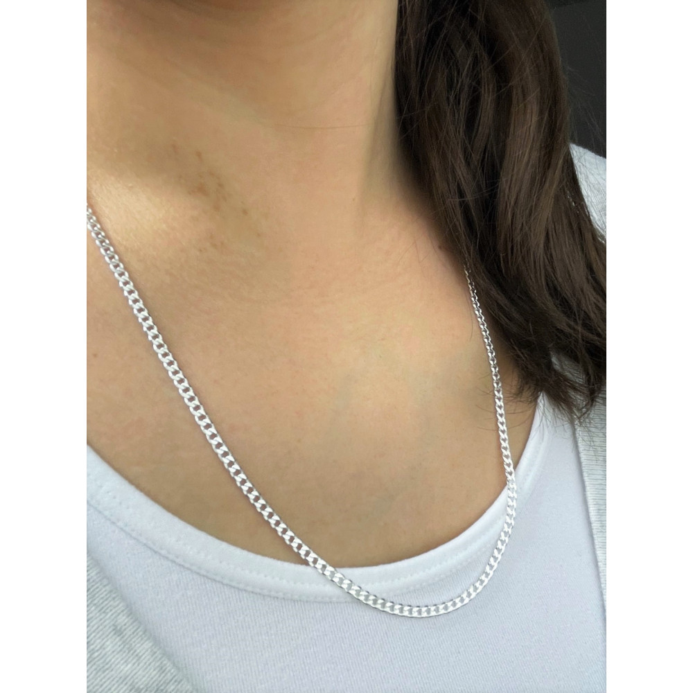 Srebrny łańcuszek pancerka