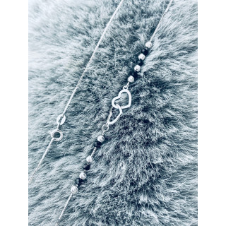 Herz 925 Silber Halskette mit Spinel Halsband Damen