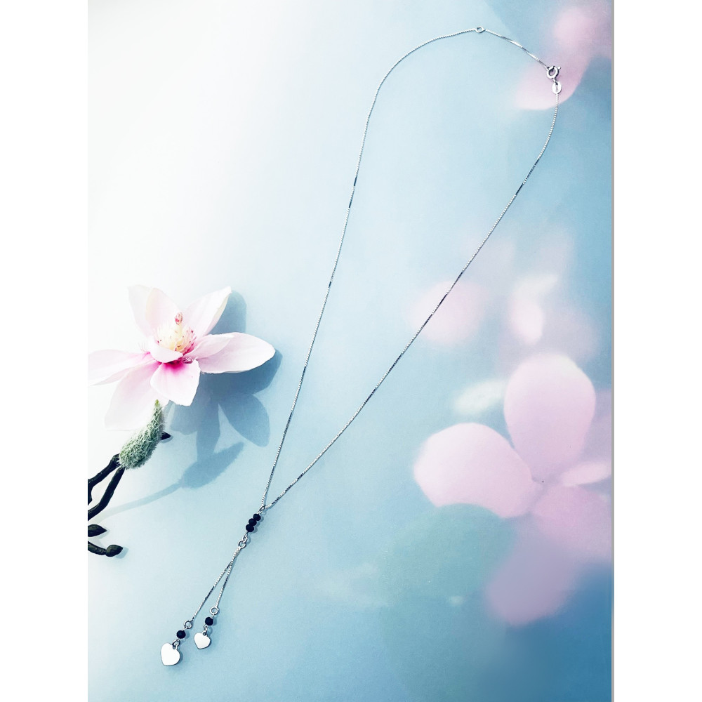 Herz 925 Silber Halskette mit Spinel Halsband Damen