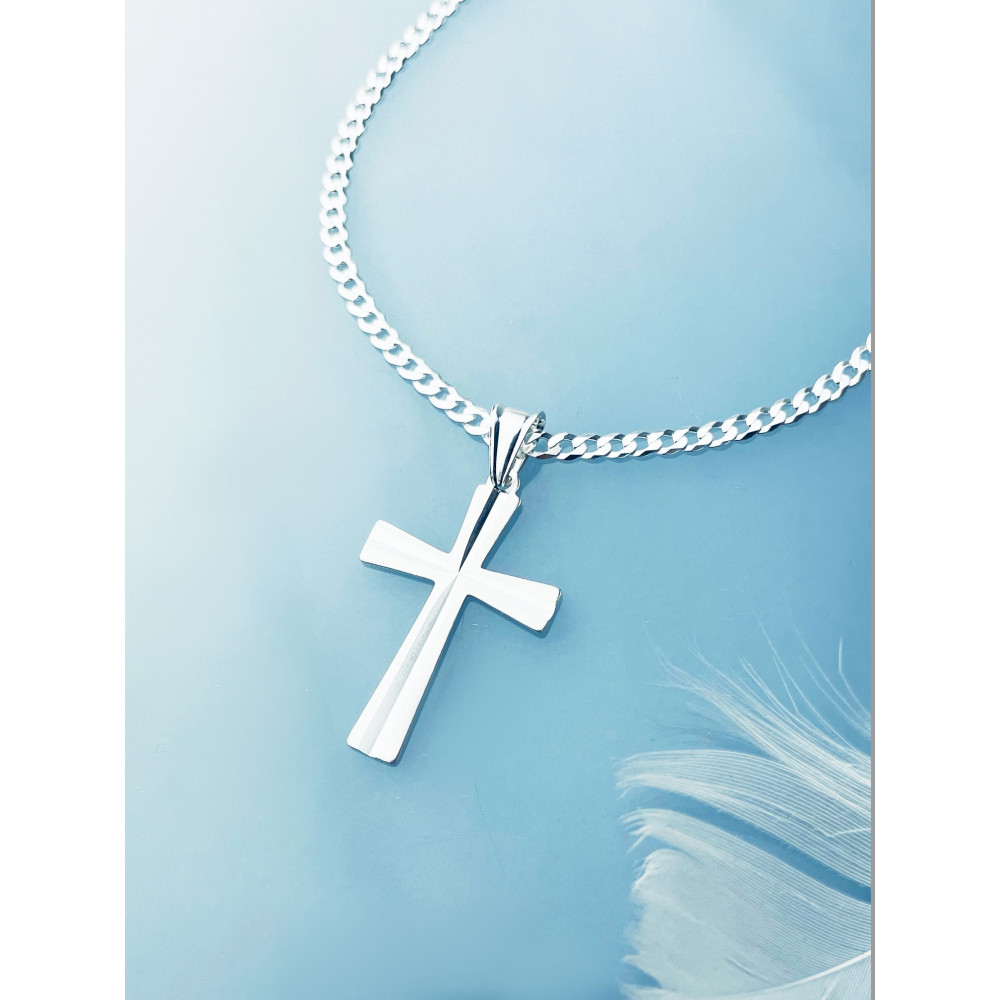 Silber 925erAnhänger Kreuz  Erstkommunion Taufe